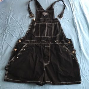 Tripp Short Overalls Black